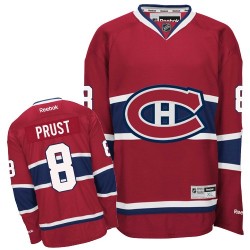 Montreal Canadiens Brandon Prust Official Red Reebok Authentic Adult Home NHL Hockey Jersey