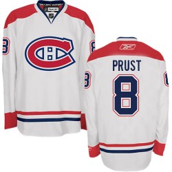 Montreal Canadiens Brandon Prust Official White Reebok Premier Adult Away NHL Hockey Jersey