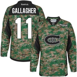 Montreal Canadiens Brendan Gallagher Official Camo Reebok Authentic Adult Veterans Day Practice NHL Hockey Jersey