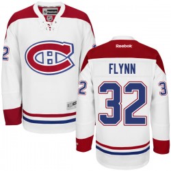 Montreal Canadiens Brian Flynn Official White Reebok Authentic Adult Away NHL Hockey Jersey