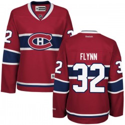 Montreal Canadiens Brian Flynn Official Red Reebok Premier Women's Home NHL Hockey Jersey
