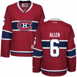 Montreal Canadiens Bryan Allen Official Red Reebok Authentic Women's Home NHL Hockey Jersey