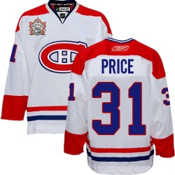 Montreal Canadiens Carey Price Official White Reebok Premier Adult Heritage Classic NHL Hockey Jersey