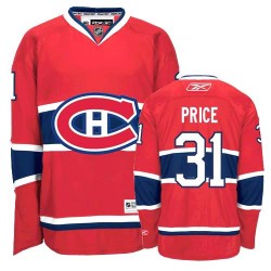 Montreal Canadiens Carey Price Official Red Reebok Premier Youth Home NHL Hockey Jersey