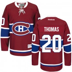 Montreal Canadiens Christian Thomas Official Red Reebok Authentic Adult Home NHL Hockey Jersey