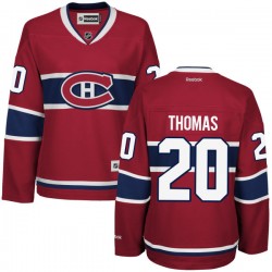 Montreal Canadiens Christian Thomas Official Red Reebok Authentic Women's Home NHL Hockey Jersey