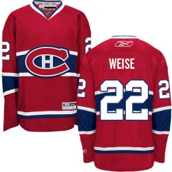 Montreal Canadiens Dale Weise Official Red Reebok Authentic Adult Home NHL Hockey Jersey