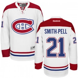 Montreal Canadiens Devante Smith-Pelly Official White Reebok Authentic Adult Away NHL Hockey Jersey