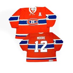 Montreal Canadiens Dickie Moore Official Red CCM Authentic Adult Throwback NHL Hockey Jersey