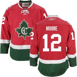 Montreal Canadiens Dickie Moore Official Red Reebok Authentic Adult New CD Third NHL Hockey Jersey
