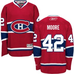 Montreal Canadiens Dominic Moore Official Red Reebok Authentic Adult Home NHL Hockey Jersey