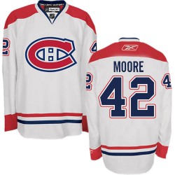 Montreal Canadiens Dominic Moore Official White Reebok Authentic Adult Away NHL Hockey Jersey