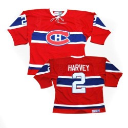 Montreal Canadiens Doug Harvey Official Red CCM Authentic Adult Throwback NHL Hockey Jersey