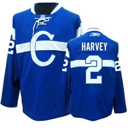 Montreal Canadiens Doug Harvey Official Blue Reebok Authentic Adult Third NHL Hockey Jersey