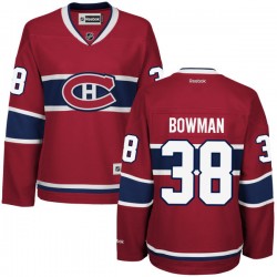 Montreal Canadiens Drayson Bowman Official Red Reebok Premier Women's Home NHL Hockey Jersey