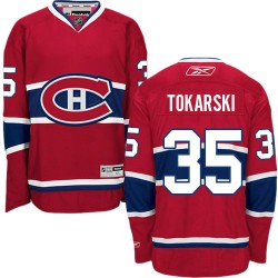 Montreal Canadiens Dustin Tokarski Official Red Reebok Authentic Adult Home NHL Hockey Jersey