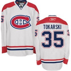 Montreal Canadiens Dustin Tokarski Official White Reebok Authentic Adult Away NHL Hockey Jersey