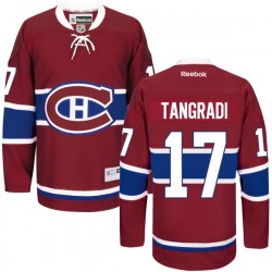 Montreal Canadiens Eric Tangradi Official Red Reebok Authentic Adult Home NHL Hockey Jersey