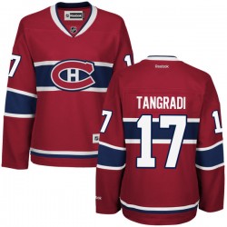 Montreal Canadiens Eric Tangradi Official Red Reebok Authentic Women's Home NHL Hockey Jersey