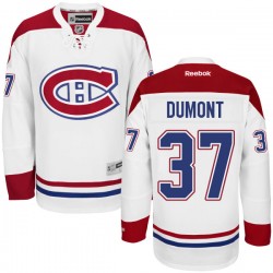 Montreal Canadiens Gabriel Dumont Official White Reebok Authentic Adult Away NHL Hockey Jersey