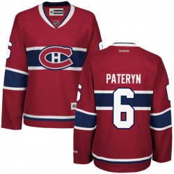 Montreal Canadiens Greg Pateryn Official Red Reebok Premier Women's Home NHL Hockey Jersey