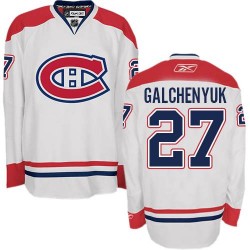 Montreal Canadiens Alex Galchenyuk Official White Reebok Authentic Adult Away NHL Hockey Jersey