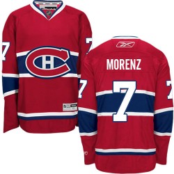 Montreal Canadiens Howie Morenz Official Red Reebok Authentic Adult Home NHL Hockey Jersey