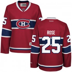 Montreal Canadiens Jacob De La Rose Official Red Reebok Authentic Women's Home NHL Hockey Jersey