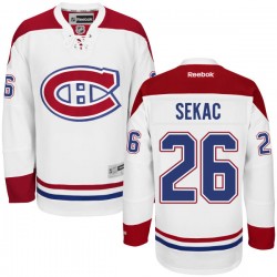 Montreal Canadiens Jiri Sekac Official White Reebok Authentic Adult Away NHL Hockey Jersey