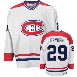 Montreal Canadiens Ken Dryden Official White CCM Premier Adult CH Throwback NHL Hockey Jersey