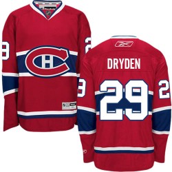 Montreal Canadiens Ken Dryden Official Red Reebok Authentic Adult Home NHL Hockey Jersey