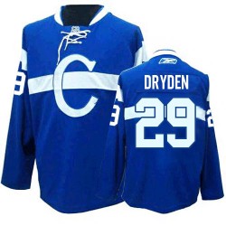 Montreal Canadiens Ken Dryden Official Blue Reebok Premier Adult Third NHL Hockey Jersey