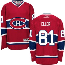 Montreal Canadiens Lars Eller Official Red Reebok Premier Adult Home NHL Hockey Jersey