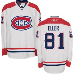 Montreal Canadiens Lars Eller Official White Reebok Premier Adult Away NHL Hockey Jersey