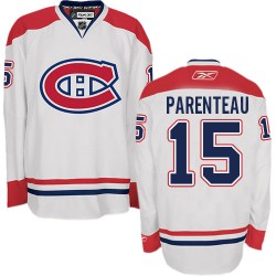 Montreal Canadiens P. A. Parenteau Official White Reebok Authentic Adult Away NHL Hockey Jersey