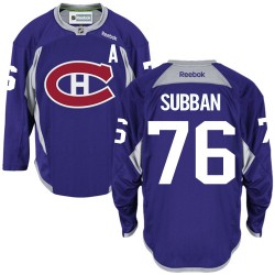 Montreal Canadiens P.K. Subban Official Purple Reebok Authentic Adult Practice NHL Hockey Jersey
