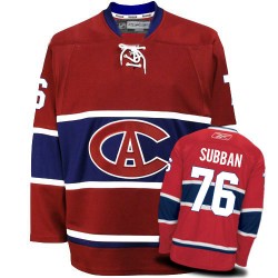 Montreal Canadiens P.K. Subban Official Red Reebok Authentic Adult New CA NHL Hockey Jersey