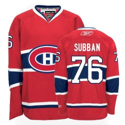 Montreal Canadiens P.K. Subban Official Red Reebok Premier Adult Home NHL Hockey Jersey