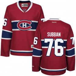Montreal Canadiens P.K. Subban Official Red Reebok Premier Women's P.k. Subban Home NHL Hockey Jersey