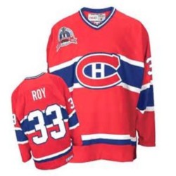 Montreal Canadiens Patrick Roy Official Red CCM Authentic Youth Throwback NHL Hockey Jersey