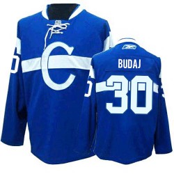 Montreal Canadiens Peter Budaj Official Blue Reebok Premier Adult Third NHL Hockey Jersey