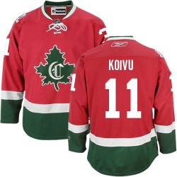Montreal Canadiens Saku Koivu Official Red Reebok Premier Adult New CD Third NHL Hockey Jersey