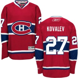 Montreal Canadiens Alexei Kovalev Official Red Reebok Authentic Adult Home NHL Hockey Jersey