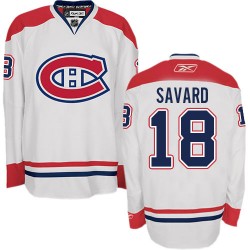 Montreal Canadiens Serge Savard Official White Reebok Authentic Adult Away NHL Hockey Jersey