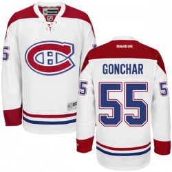 Montreal Canadiens Sergei Gonchar Official White Reebok Premier Adult Away NHL Hockey Jersey