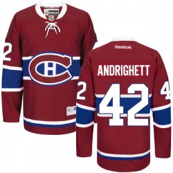 Montreal Canadiens Sven Andrighetto Official Red Reebok Authentic Adult Home NHL Hockey Jersey
