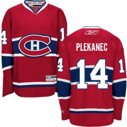 Montreal Canadiens Tomas Plekanec Official Red Reebok Authentic Adult Home NHL Hockey Jersey