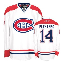 Montreal Canadiens Tomas Plekanec Official White Reebok Premier Adult Away NHL Hockey Jersey
