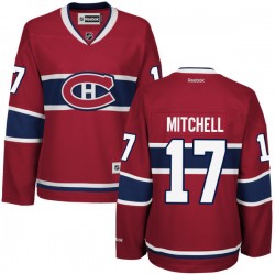 Montreal Canadiens Torrey Mitchell Official Red Reebok Premier Women's Home NHL Hockey Jersey