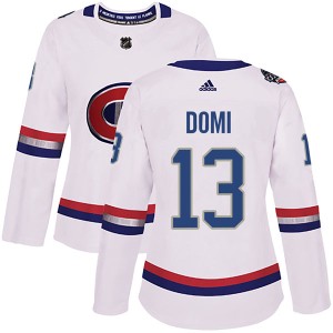 Montreal Canadiens Max Domi Official White Adidas Authentic Women's 2017 100 Classic NHL Hockey Jersey